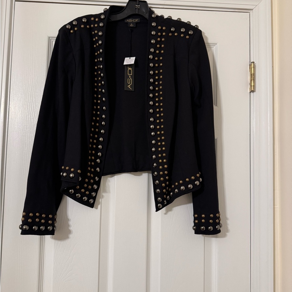 AS by Df Black Studded Women's Blazer